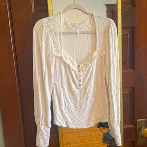 Free People Long-sleeve Top - Size M - W